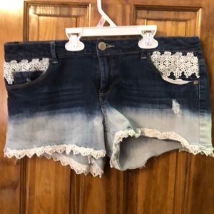Mudd girl jean shorts